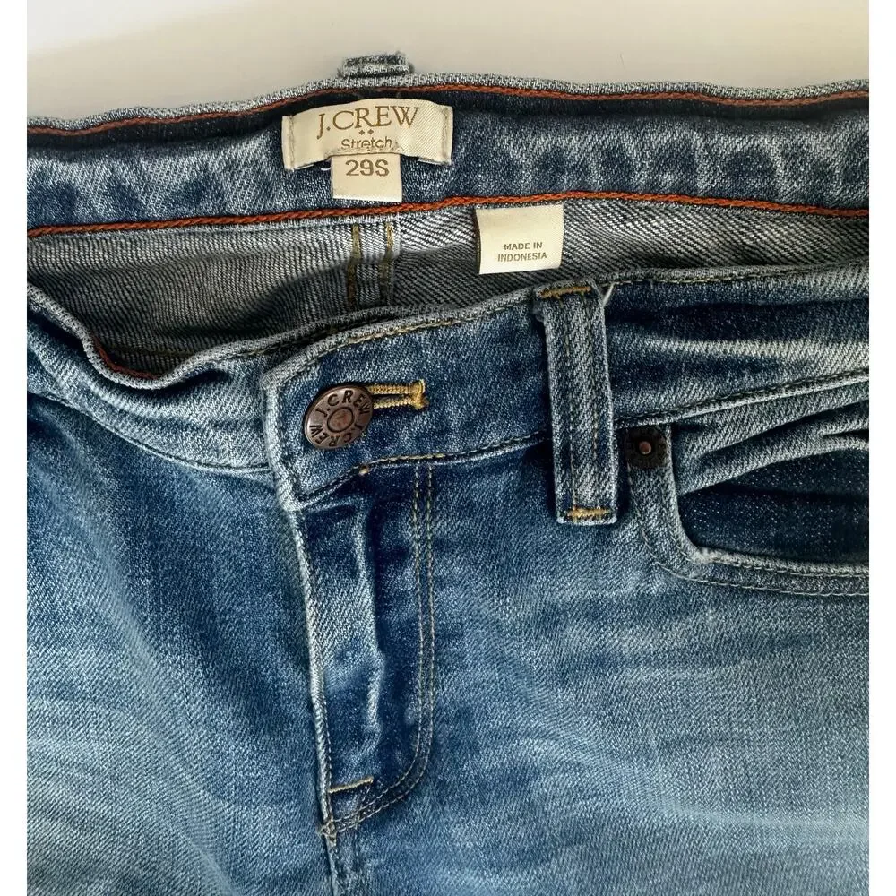J. Crew Stretch Jeans Women 29 S medium Blue wash - Picture 2 of 6